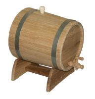 Barrel with tap on holder 15 l